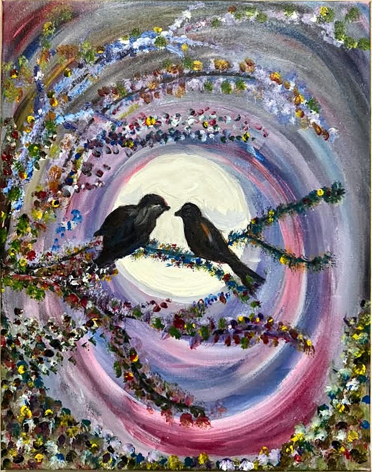 Priyanka Jha’s painting Love must feel like this